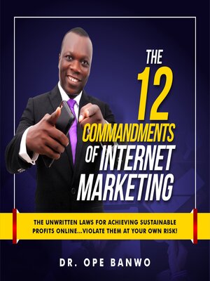 cover image of 12 commandment of internet marketing
